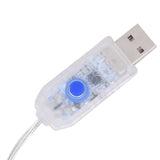 Lichtsnoer met 400 LED's 8 functies blauw 40 m - AllerleiShop