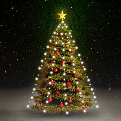 Kerstboomverlichting met 150 LED's koudwit net 150 cm - AllerleiShop