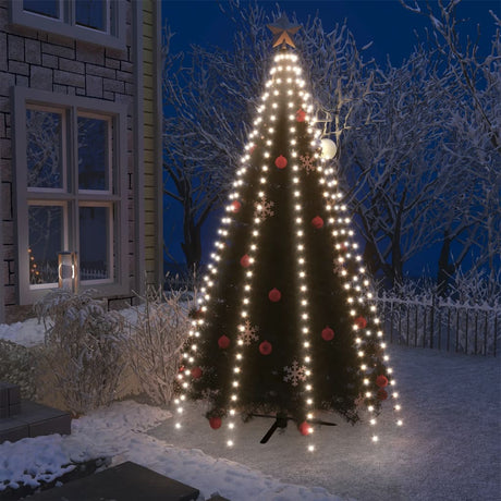 Kerstboomverlichting met 250 LED's koudwit net 250 cm - AllerleiShop