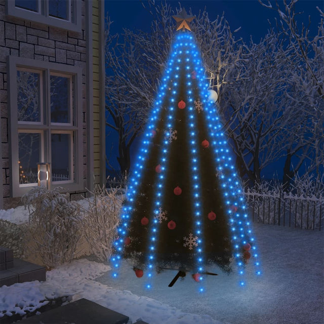 Kerstboomverlichting met 250 LED's blauw net 250 cm - AllerleiShop