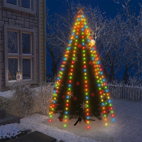 Kerstboomverlichting met 250 LED's meerkleurig net 250 cm - AllerleiShop