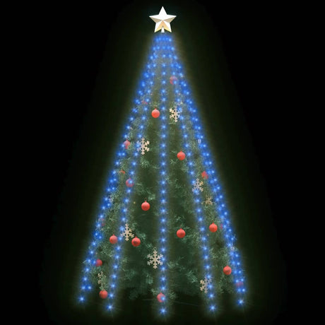 Kerstboomverlichting met 300 LED's blauw net 300 cm - AllerleiShop