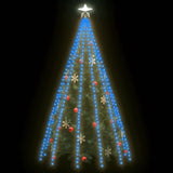 Kerstboomverlichting met 500 LED's blauw binnen/buiten 500 cm - AllerleiShop