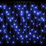 Lichtgordijn met 400 LED's en 8 functies 10 m blauw - AllerleiShop