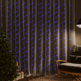 Lichtsnoergordijn met 300 LED's en 8 functies 3x3 m blauw - AllerleiShop