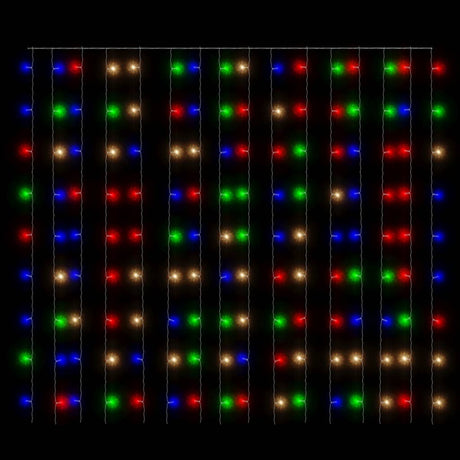 Lichtsnoergordijn met 300 LED's en 8 functies 3x3 m meerkleurig - AllerleiShop