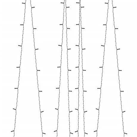5 st Lichtslinger met 200 LED's solar binnen/buiten warmwit - AllerleiShop
