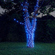 5 st Lichtslinger met 200 LED's solar binnen/buiten blauw - AllerleiShop