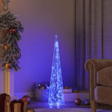 Lichtkegel decoratief LED 90 cm acryl blauw - AllerleiShop