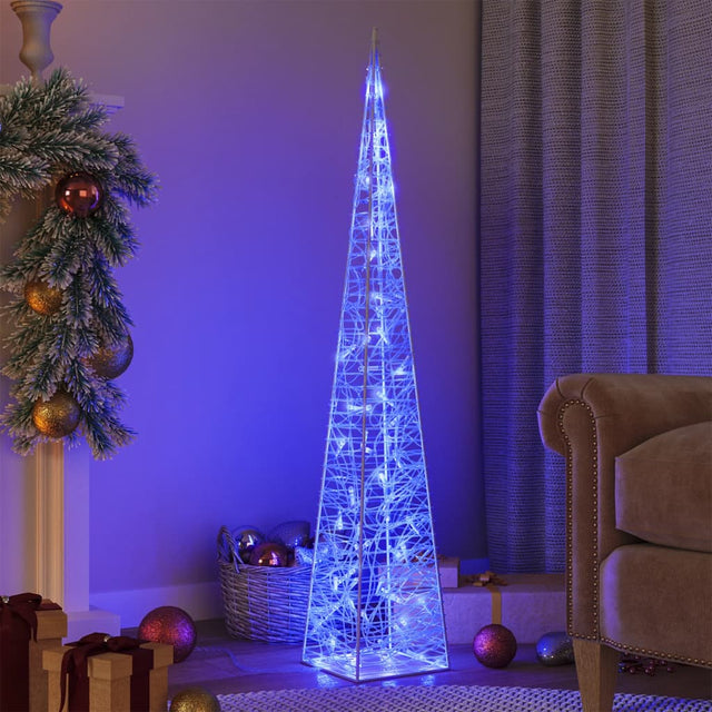 Lichtkegel decoratief LED 120 cm acryl blauw - AllerleiShop