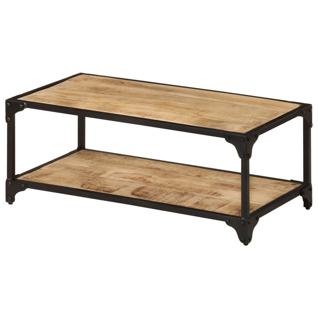 Salontafel 90x45x35 cm massief ruw mangohout - AllerleiShop