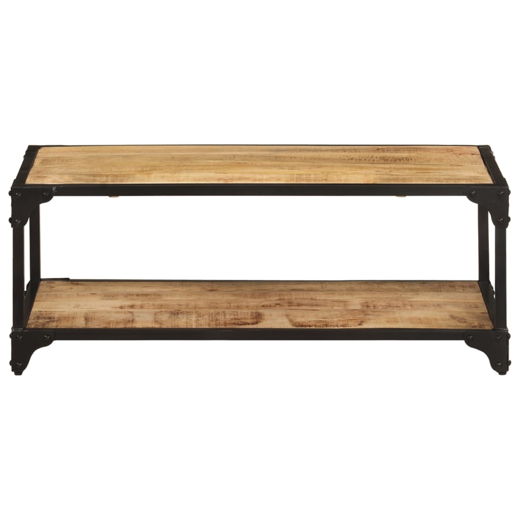 Salontafel 90x45x35 cm massief ruw mangohout - AllerleiShop