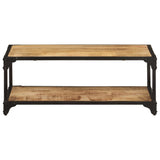 Salontafel 90x45x35 cm massief ruw mangohout - AllerleiShop