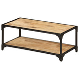 Salontafel 90x45x35 cm massief ruw mangohout - AllerleiShop