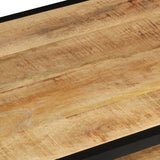 Salontafel 90x45x35 cm massief ruw mangohout - AllerleiShop