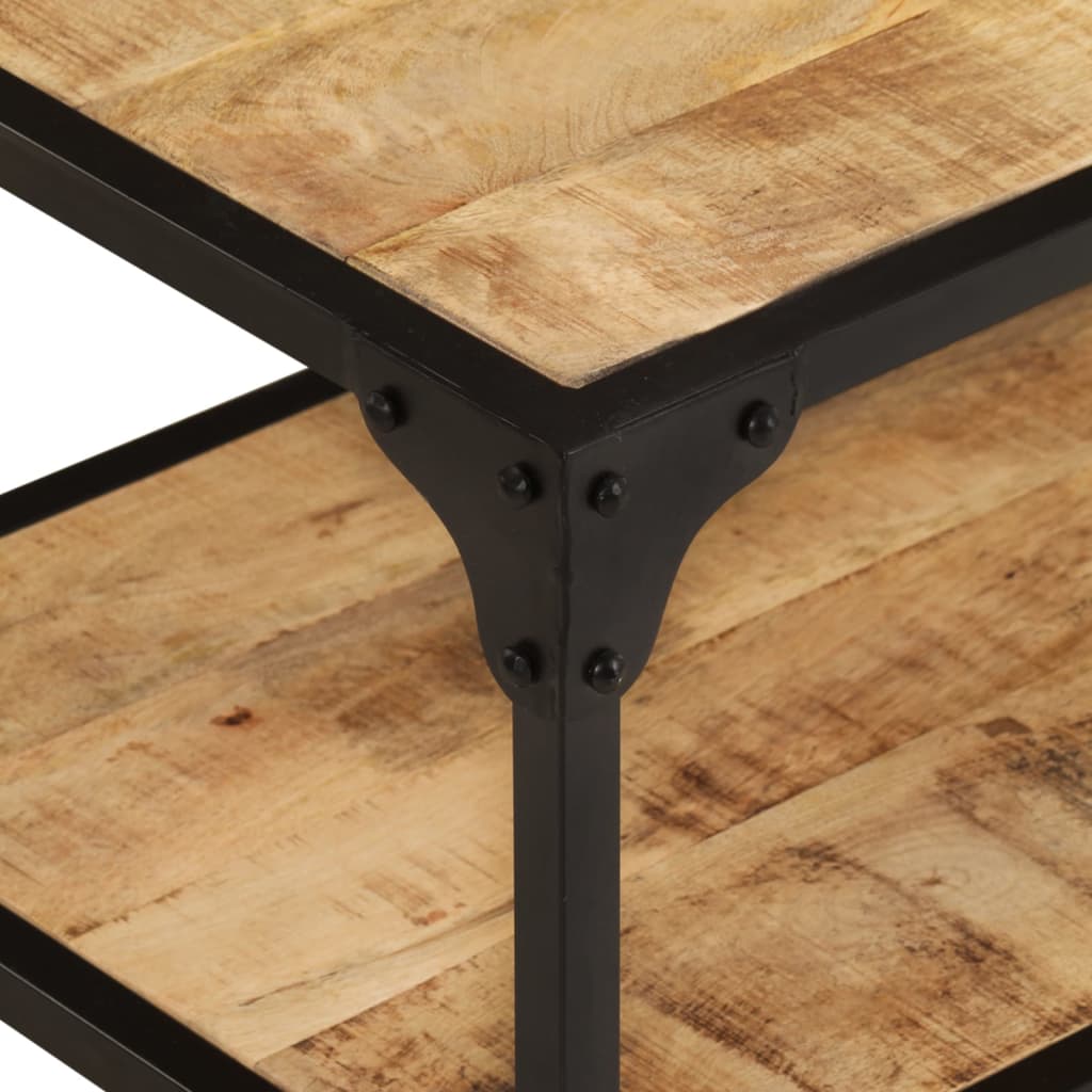 Salontafel 90x45x35 cm massief ruw mangohout - AllerleiShop