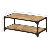 Salontafel 90x45x35 cm massief ruw mangohout - AllerleiShop