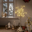 Kerstboom wilg met 120 warmwitte LED's binnen en buiten 1,2 m - AllerleiShop