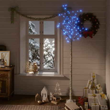 Kerstboom wilg met 200 blauwe LED's binnen en buiten 2,2 m - AllerleiShop