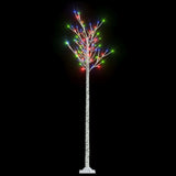 Kerstboom wilg 200 meerkleurige LED's binnen en buiten 2,2 m - AllerleiShop