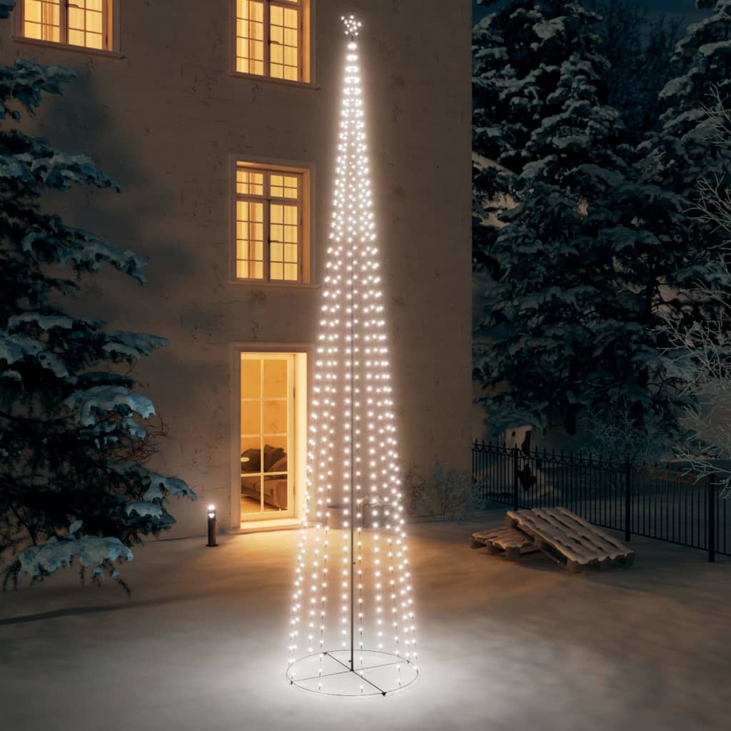 Kegelkerstboom 752 koudwitte LED's 160x500 cm - AllerleiShop