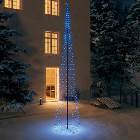 Kegelkerstboom 752 blauwe LED's 160x500 cm - AllerleiShop