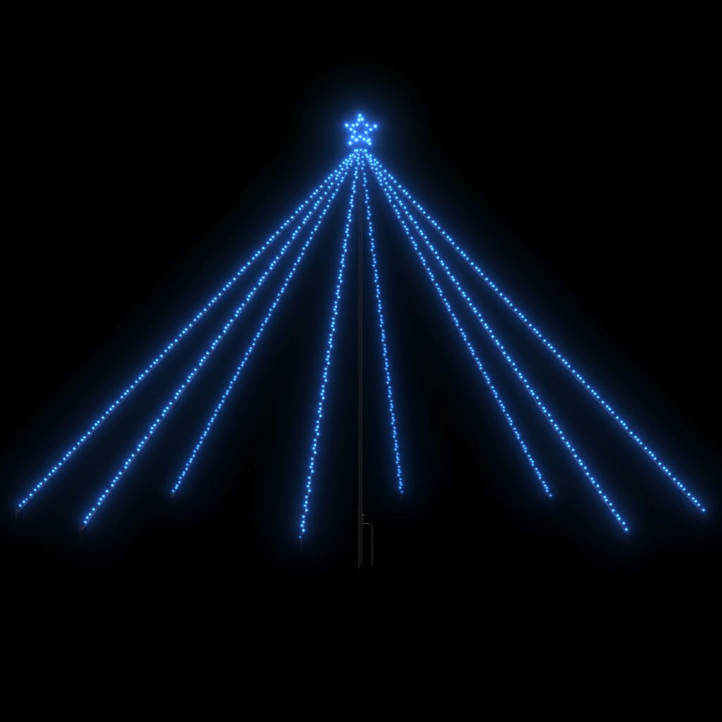 Kerstboomverlichting met 576 LED's binnen en buiten 3,6 m blauw - AllerleiShop