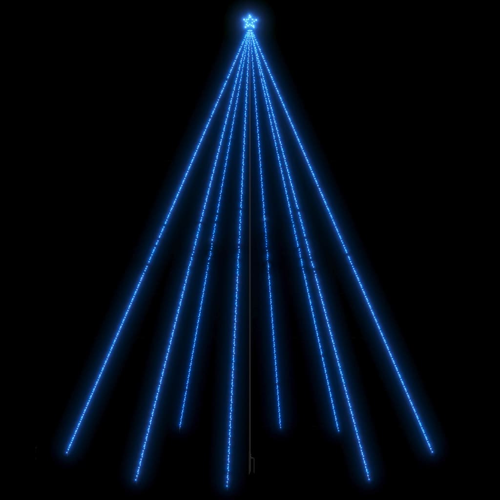 Kerstboomverlichting 1300 LED's binnen/buiten 8 m blauw - AllerleiShop