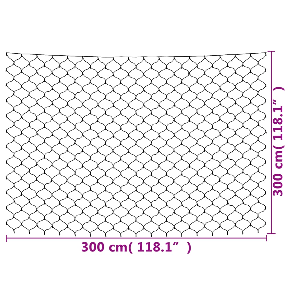 Kerstnetverlichting 306 LED's binnen/buiten 3x3 m meerkleurig - AllerleiShop