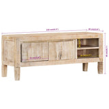 Tv-meubel 110x35x46 cm massief mangohout - AllerleiShop