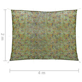 Camouflagenet met opbergtas 2x4 m groen