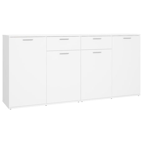 Dressoir 160x36x75 cm bewerkt hout wit - AllerleiShop