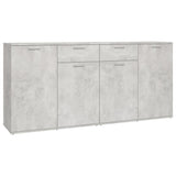 Dressoir 160x36x75 cm bewerkt hout betongrijs - AllerleiShop