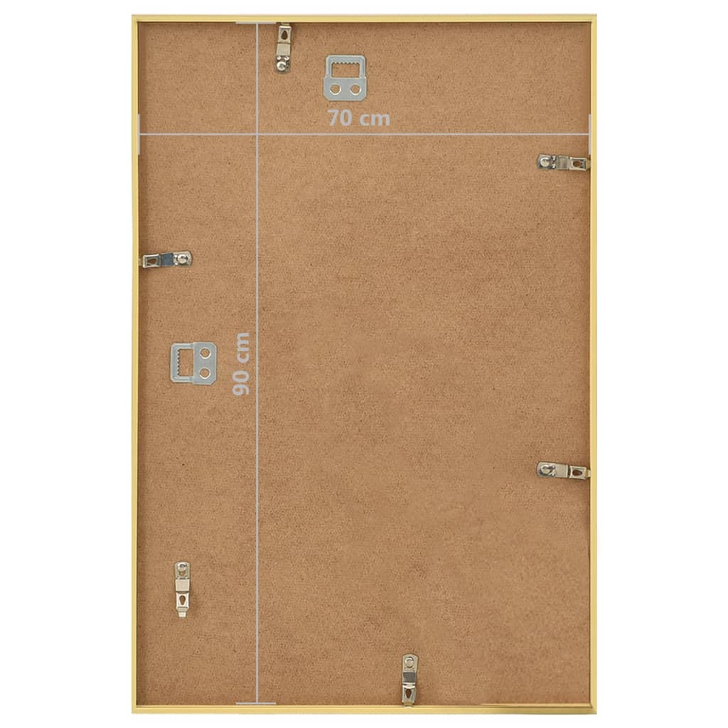 Fotolijsten 5 st voor wand 70x90 cm MDF goudkleurig - AllerleiShop