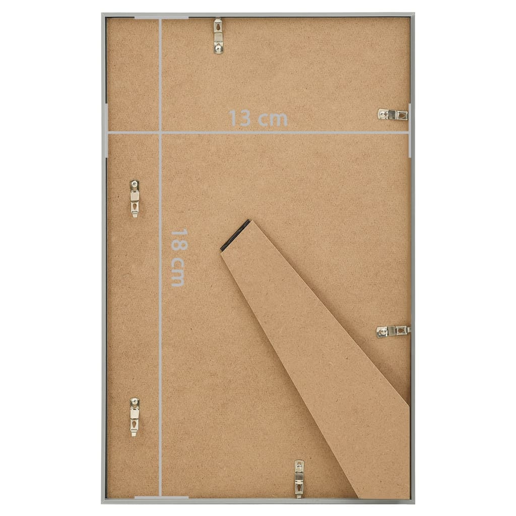 Fotolijsten 3 st voor tafel 13x18cm MDF zilverkleurig - AllerleiShop