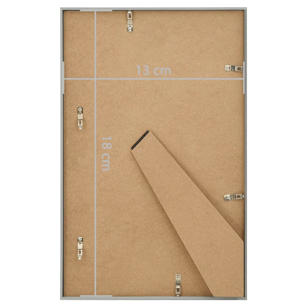 Fotolijsten 5 st voor tafel 13x18cm MDF zilverkleurig - AllerleiShop