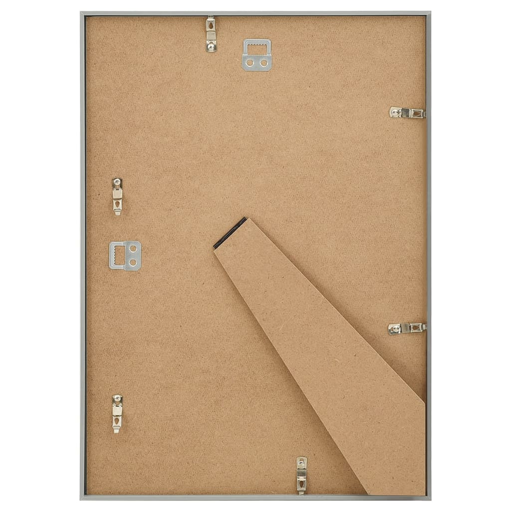 Fotolijsten 5 st voor wand of tafel 18x24 cm MDF zilverkleurig - AllerleiShop