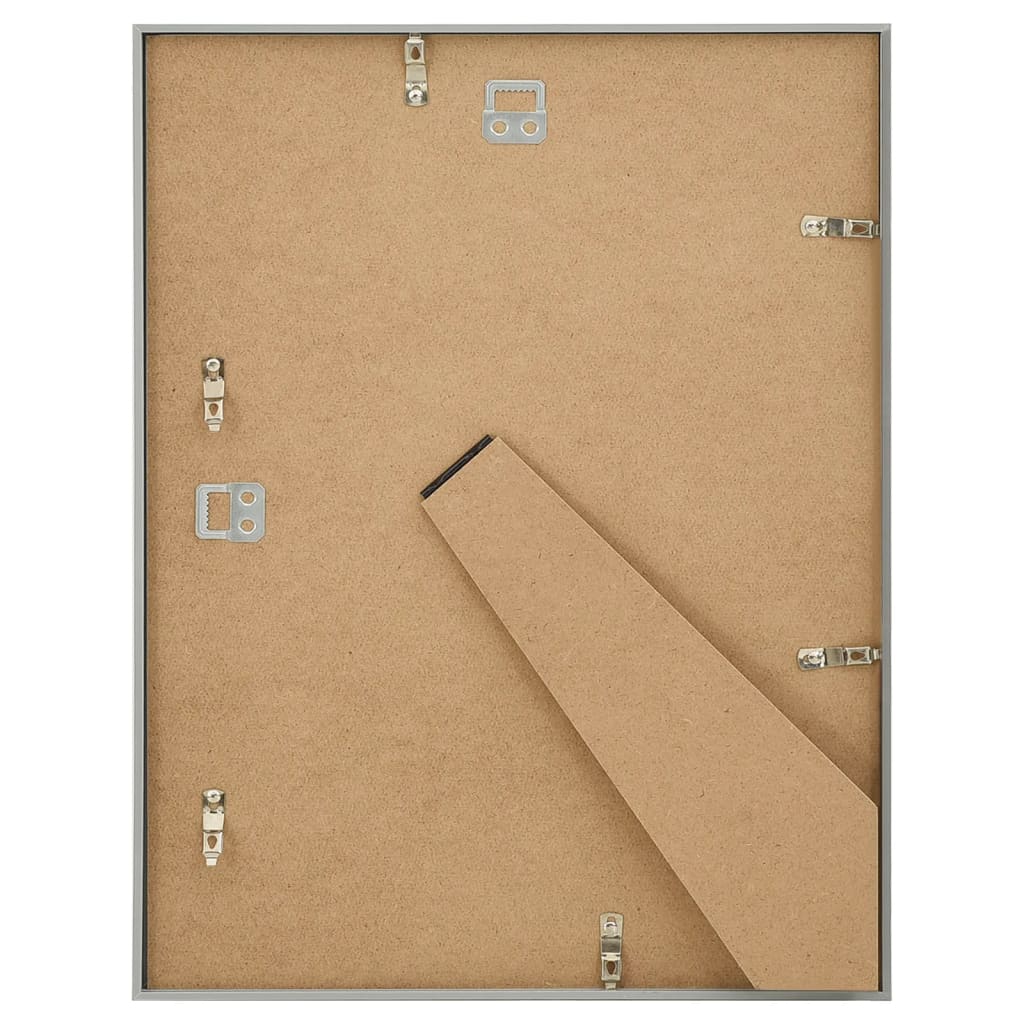 Fotolijsten 5 st voor wand of tafel 40x50 cm MDF zilverkleurig - AllerleiShop