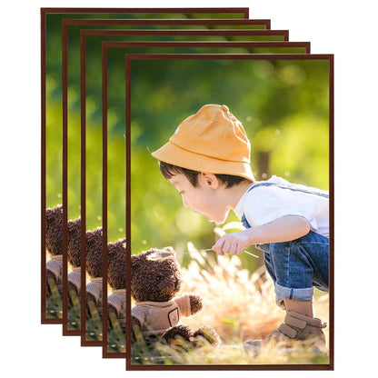 Fotolijsten 5 st voor wand of tafel 50x70 cm MDF bronskleurig - AllerleiShop