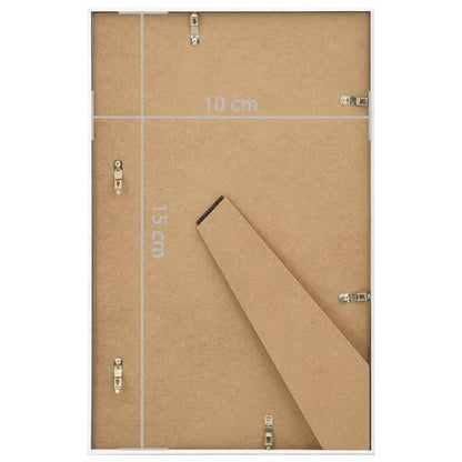 Fotolijsten 3 st voor tafel 10x15 cm MDF wit - AllerleiShop