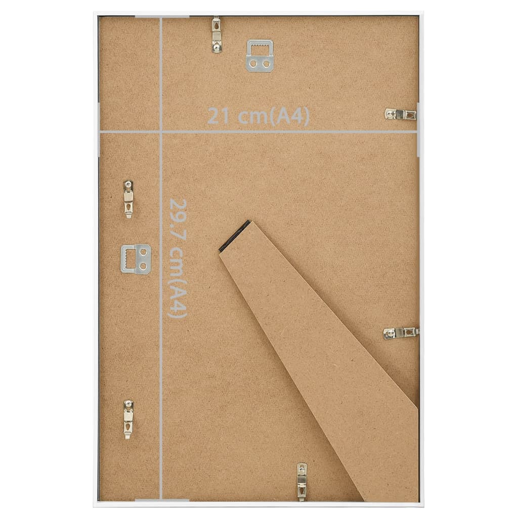 Fotolijsten 3 st voor wand of tafel 21x29,7 cm MDF wit - AllerleiShop