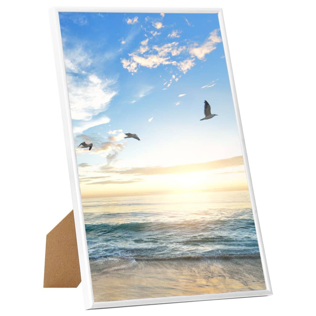 Fotolijsten 5 st voor tafel 21x29,7 cm MDF wit - AllerleiShop