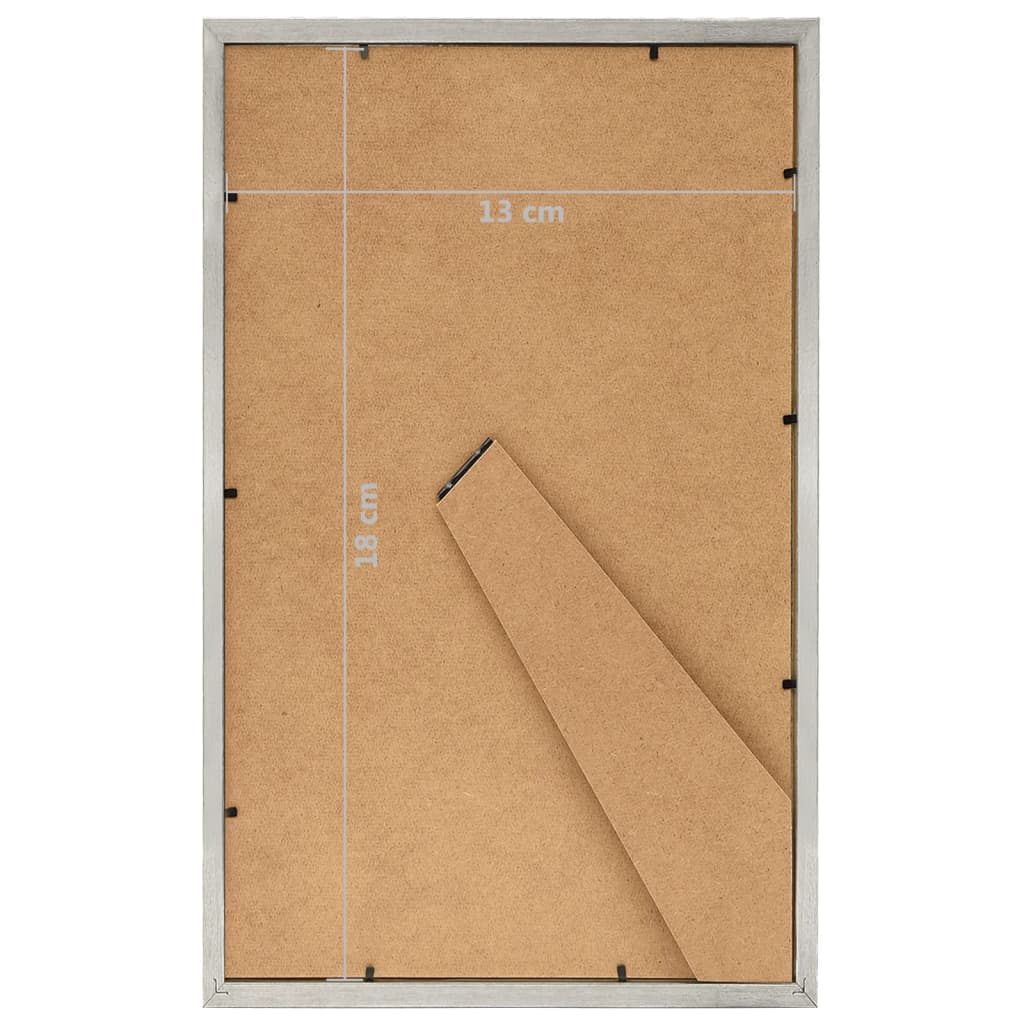 Fotolijsten 3 st voor tafel 13x18cm MDF zilverkleurig - AllerleiShop