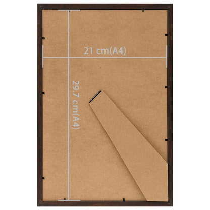 Fotolijsten 3 st voor tafel 21x29,7 cm MDF zwart - AllerleiShop