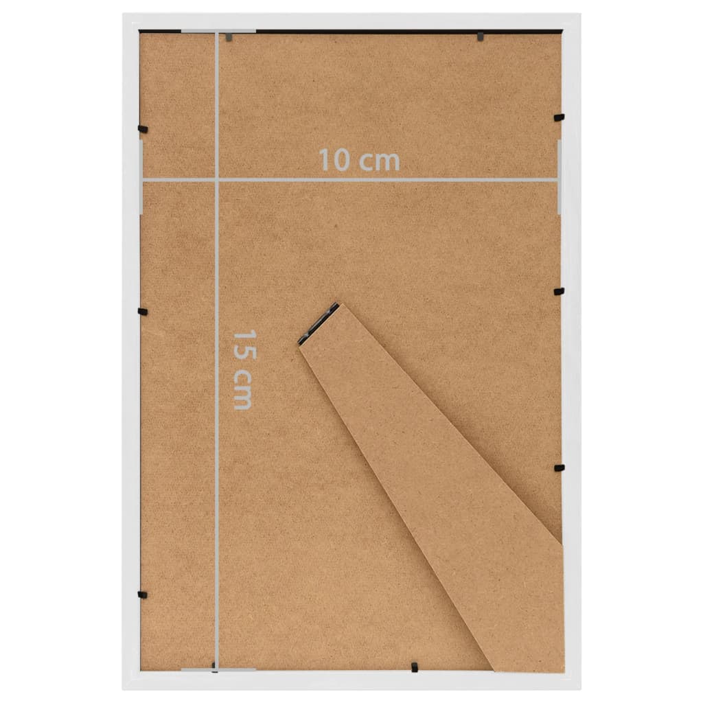 Fotolijsten 3 st voor tafel 10x15 cm MDF wit - AllerleiShop