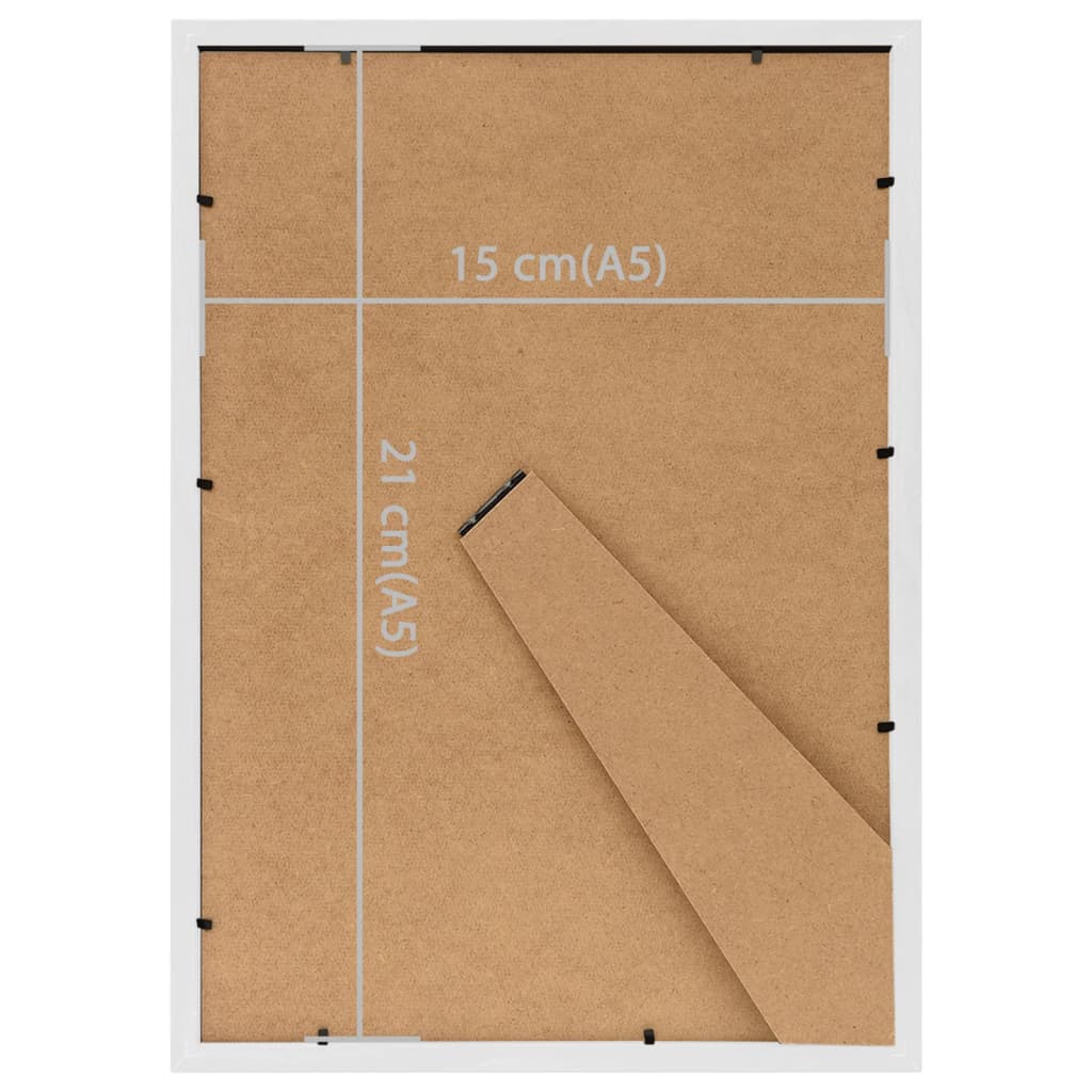 Fotolijsten 3 st voor tafel 15x21 cm MDF wit - AllerleiShop