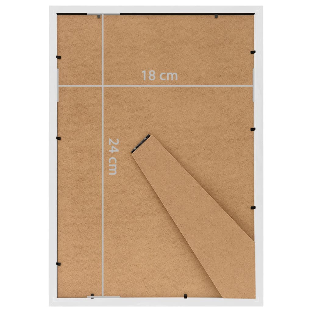 Fotolijsten 3 st voor tafel 18x24 cm MDF wit - AllerleiShop