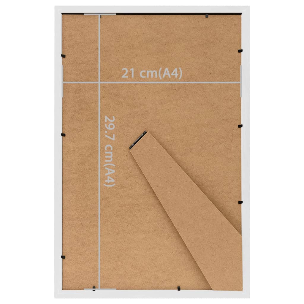 Fotolijsten 3 st voor tafel 21x29,7cm MDF wit - AllerleiShop