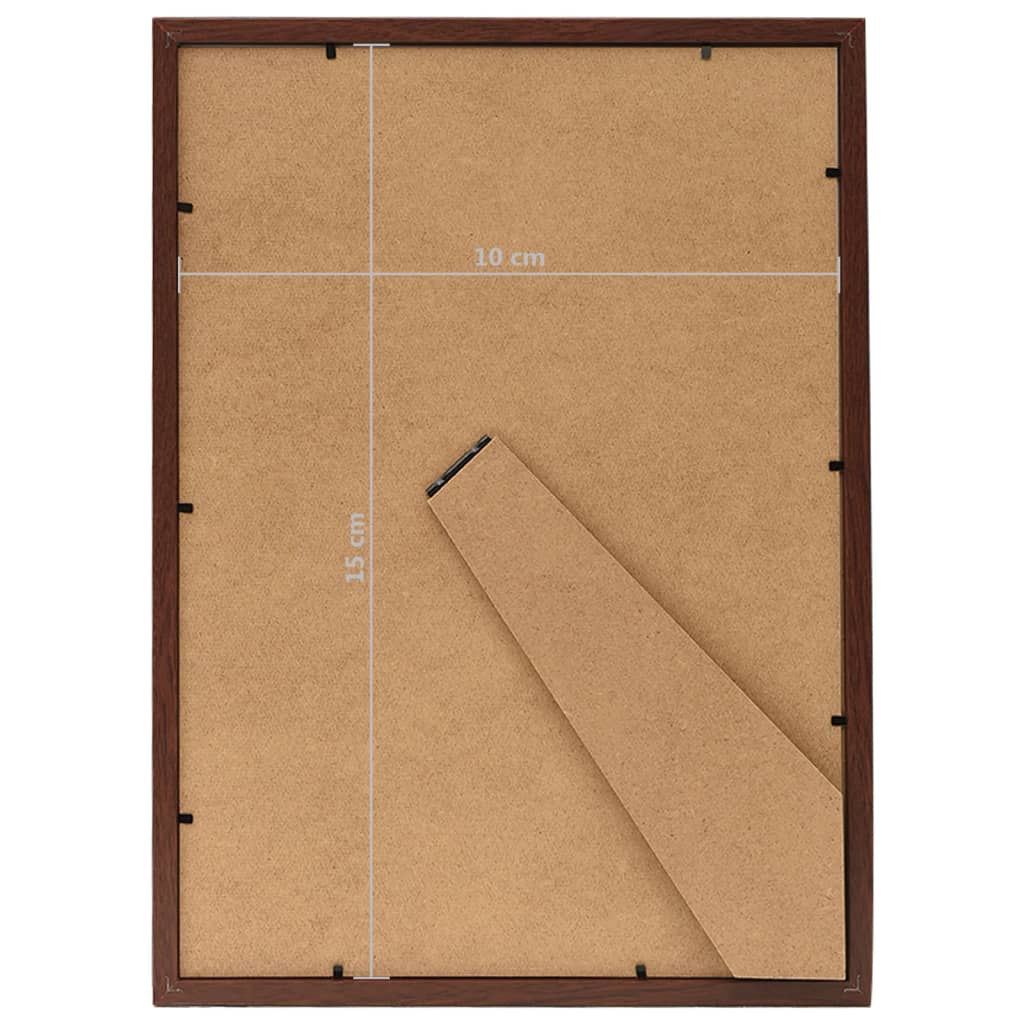 Fotolijsten 3 st voor tafel 10x15 cm MDF donkerrood - AllerleiShop