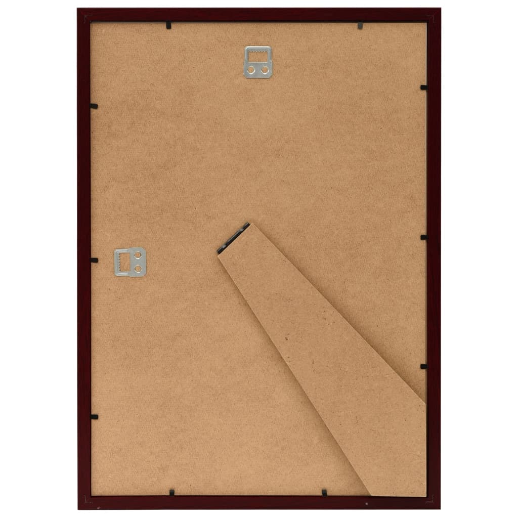 Fotolijsten 3 st voor wand of tafel 59,4x84 cm donkerrood - AllerleiShop